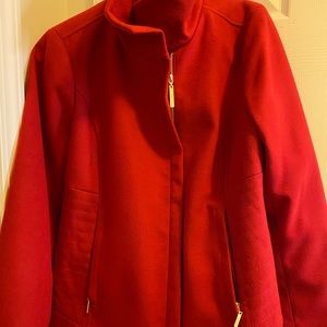 Kensie Coat Red with Gold Accents